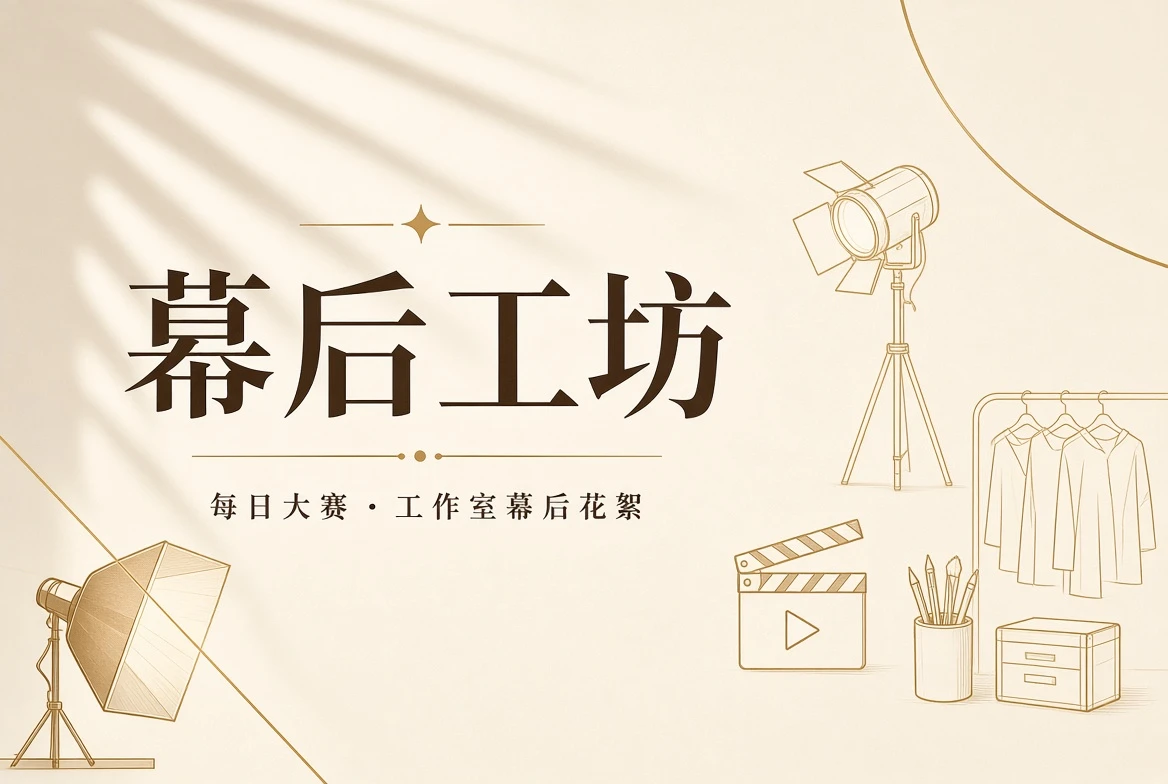 每日大赛专业舞台后台主题视觉